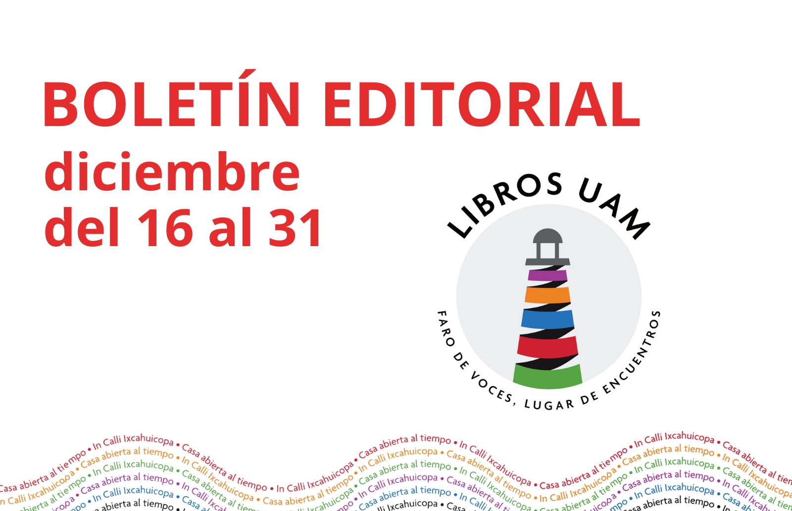 Boletín editorial LibrosUAM, núm. 35