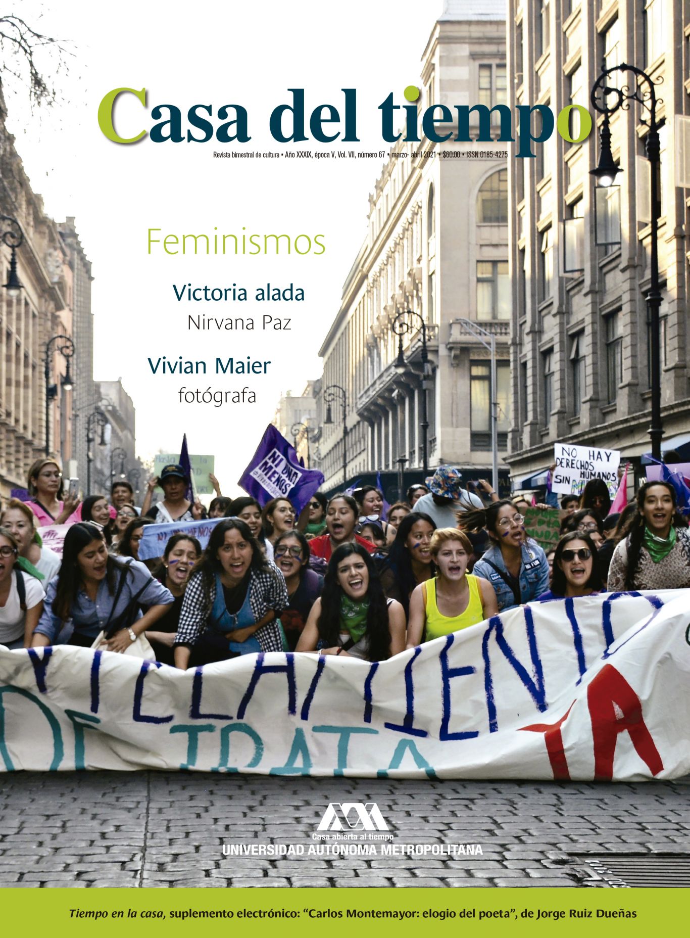 Número 67, época V, marzo-abril de 2021, "Feminismos". 